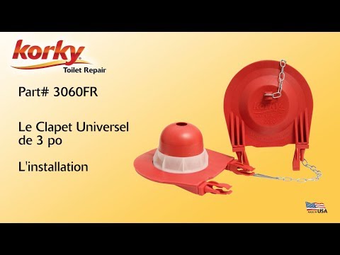 L’installation du Clapet Universel 3 po de Korky