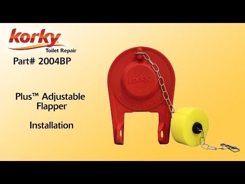 How to install a Korky Plus Adjustable Toilet Flapper by Korky