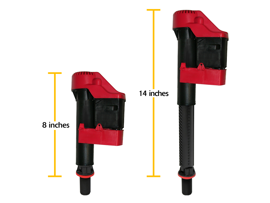 fill valve dim sizes