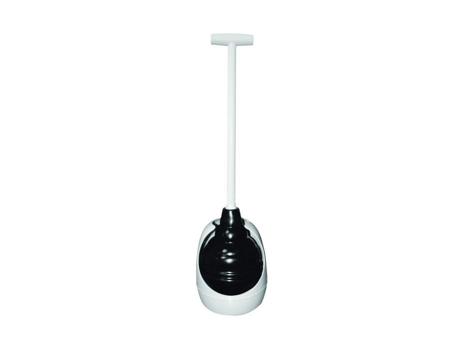 toilet plunger and holder