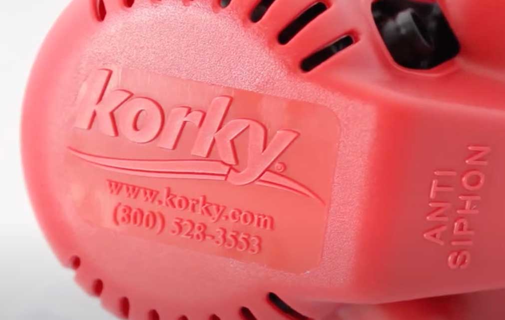 Thumbnail close up on korky toilet fill valve