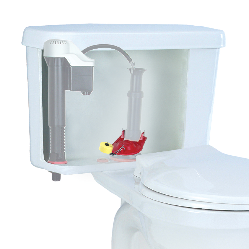 Standard 2 inch float style flapper in toilet tank