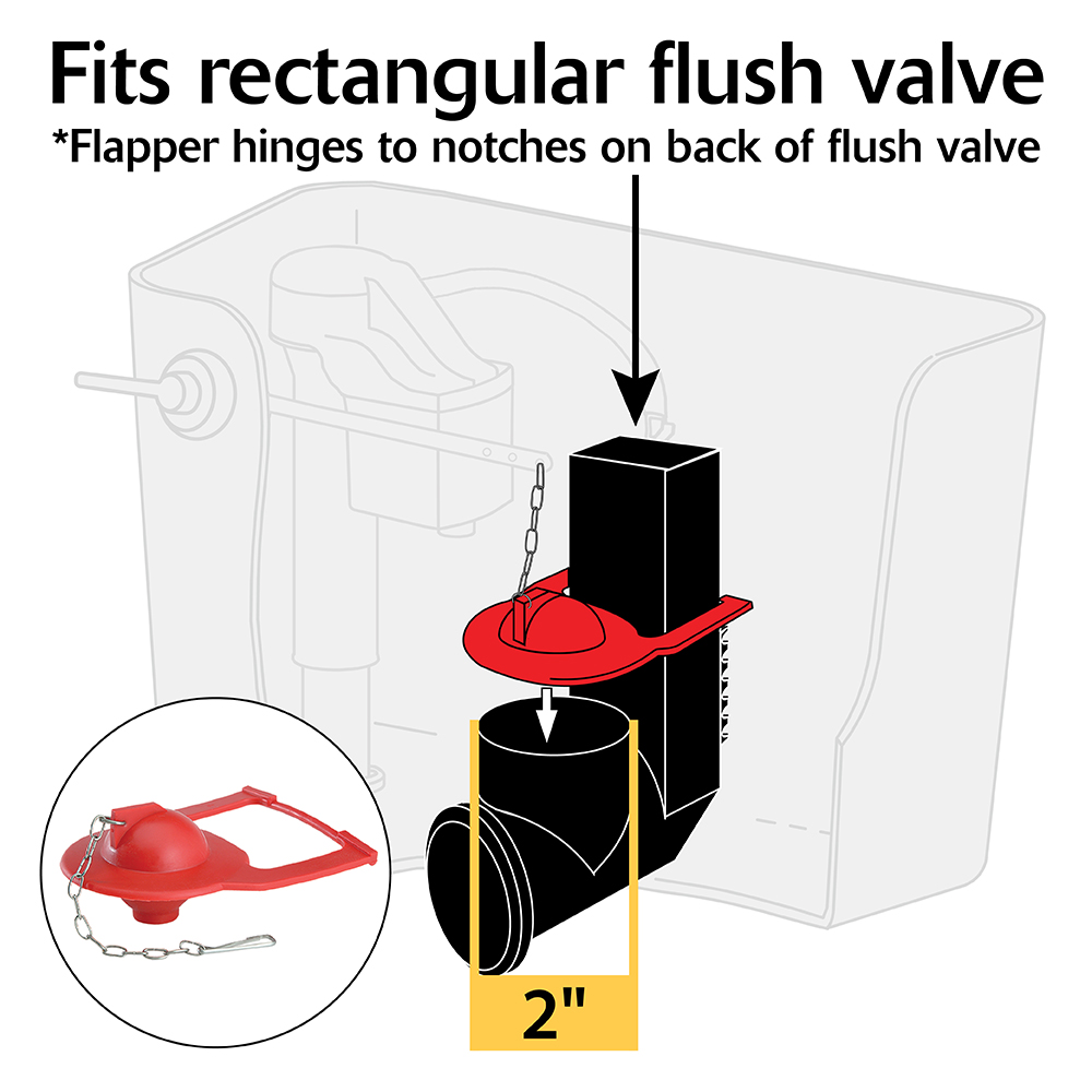 Kohler Hinge Flapper Dimensions