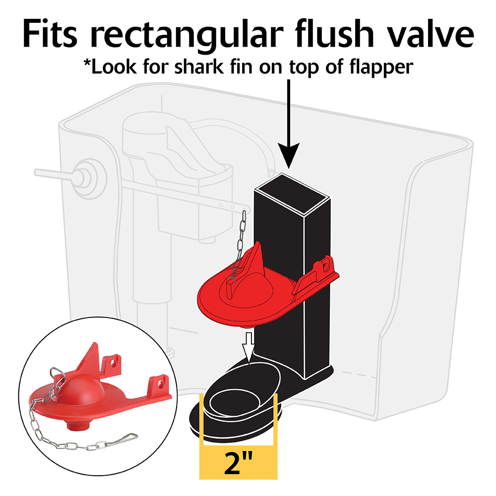 Kohler Shark Fin Toilet Flapper Dimensions