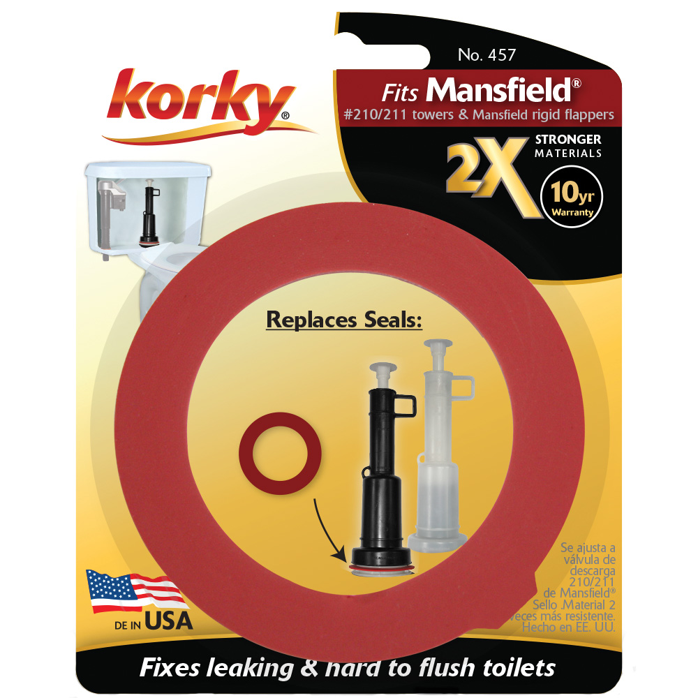 2X Long Life Toilet Flush Valve Seal Fits Mansfield 210 and 211 Toilets