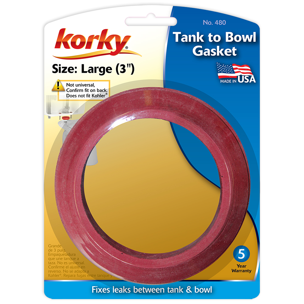 Large 3 inch Toilet Tank to Bowl Gasket