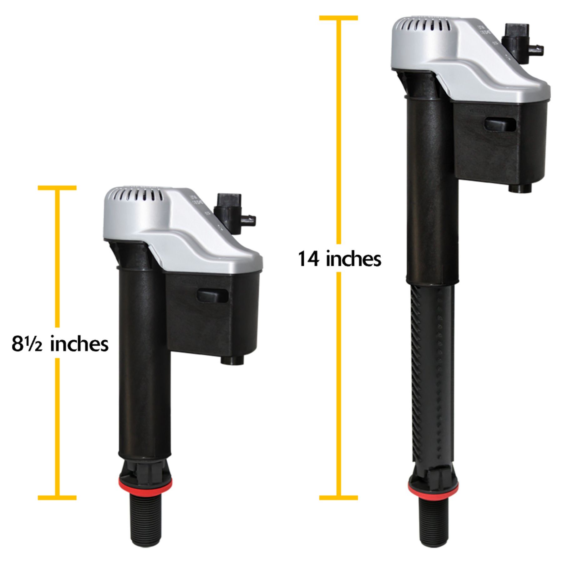 QuietFILL Platinum Toilet Fill Valve Dimensions