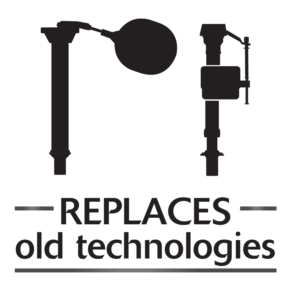 Korky 528FR QuietFill Fill Valve - Universal Toilet Repair, Easy Install