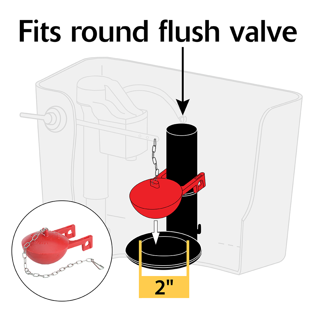 Kohler Flush Ball Toilet Flapper Dimensions