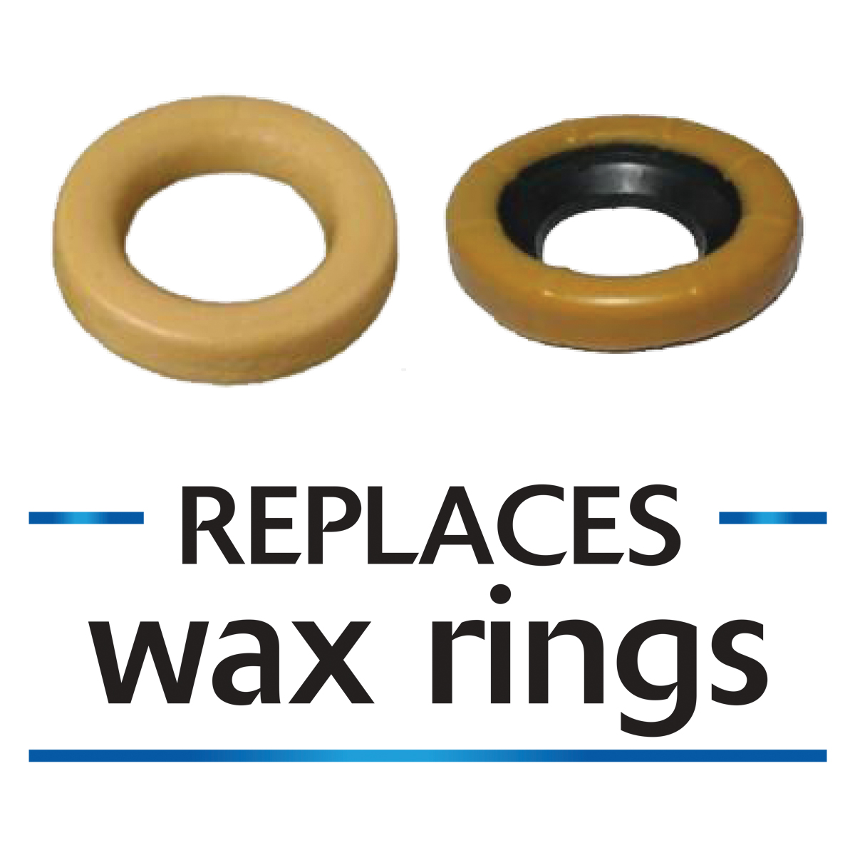 Korky Toilet Seal Kit with Hardware Replaces Wax Rings