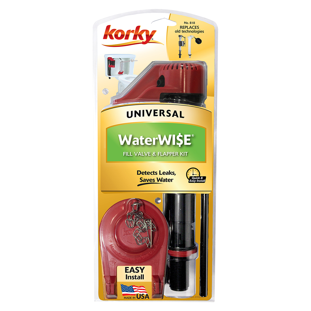 WaterWISE Toilet Fill Valve and 2 inch toilet flapper kit