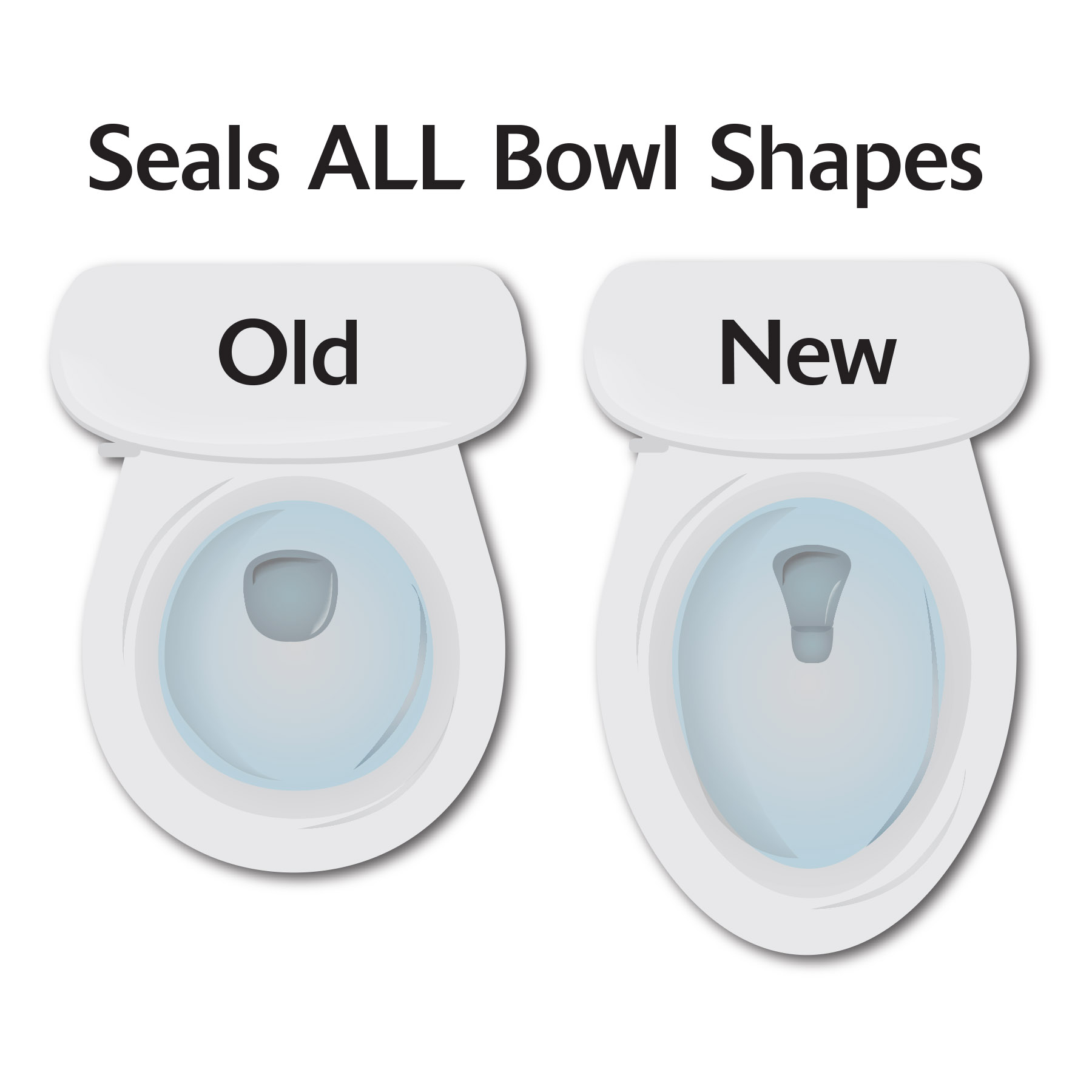 Toilet Plunger Seals all bowl shapes