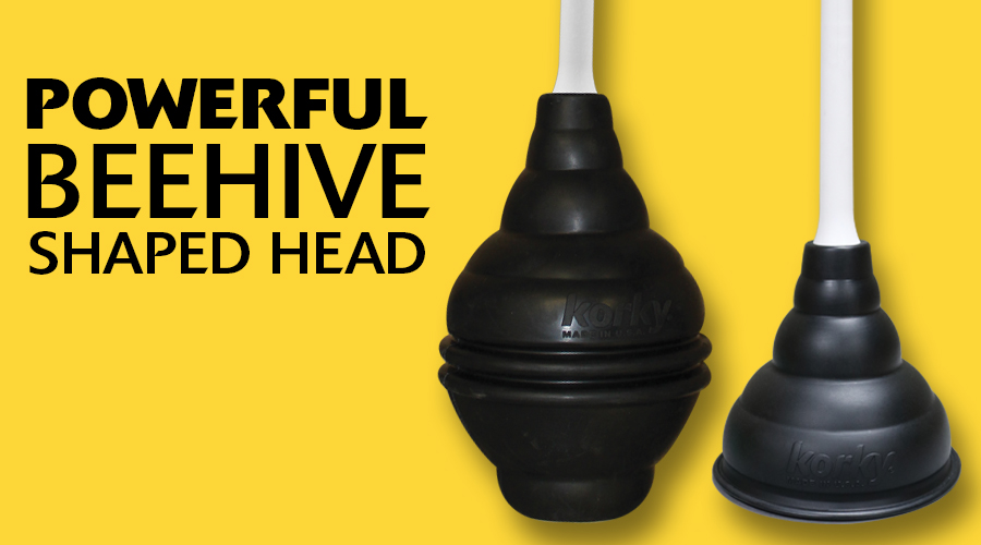 Powerful Beehive Shaped Plunger Head