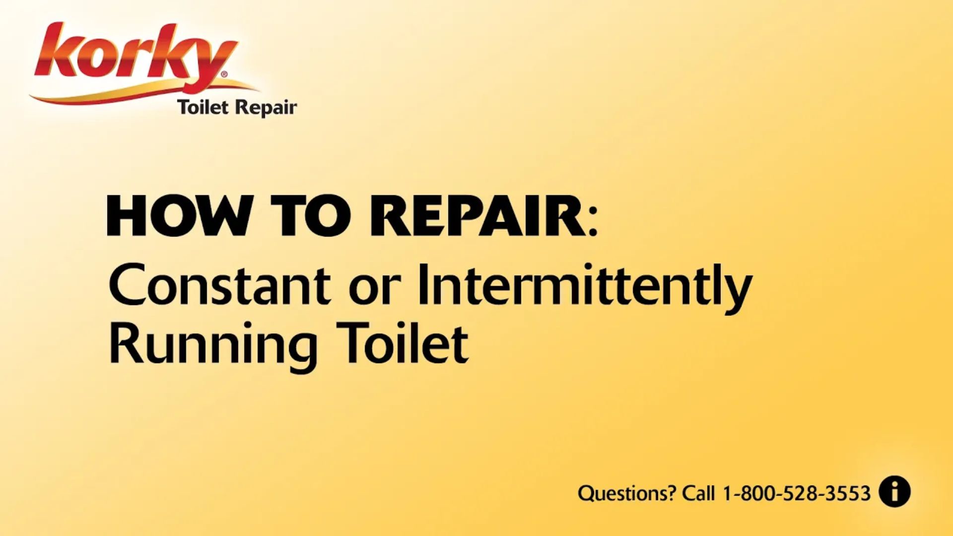 How to fix a running toilet