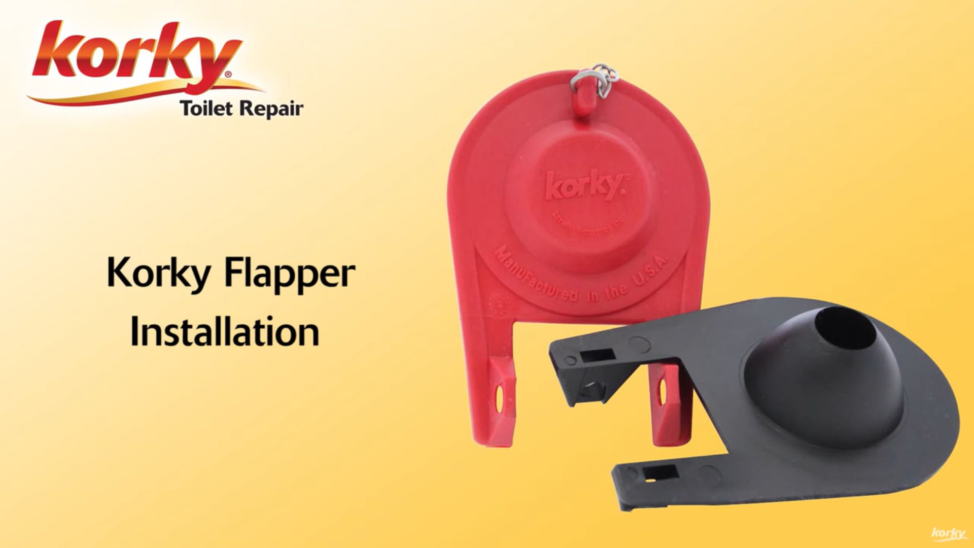 How to install a Korky Premium Toilet Flapper