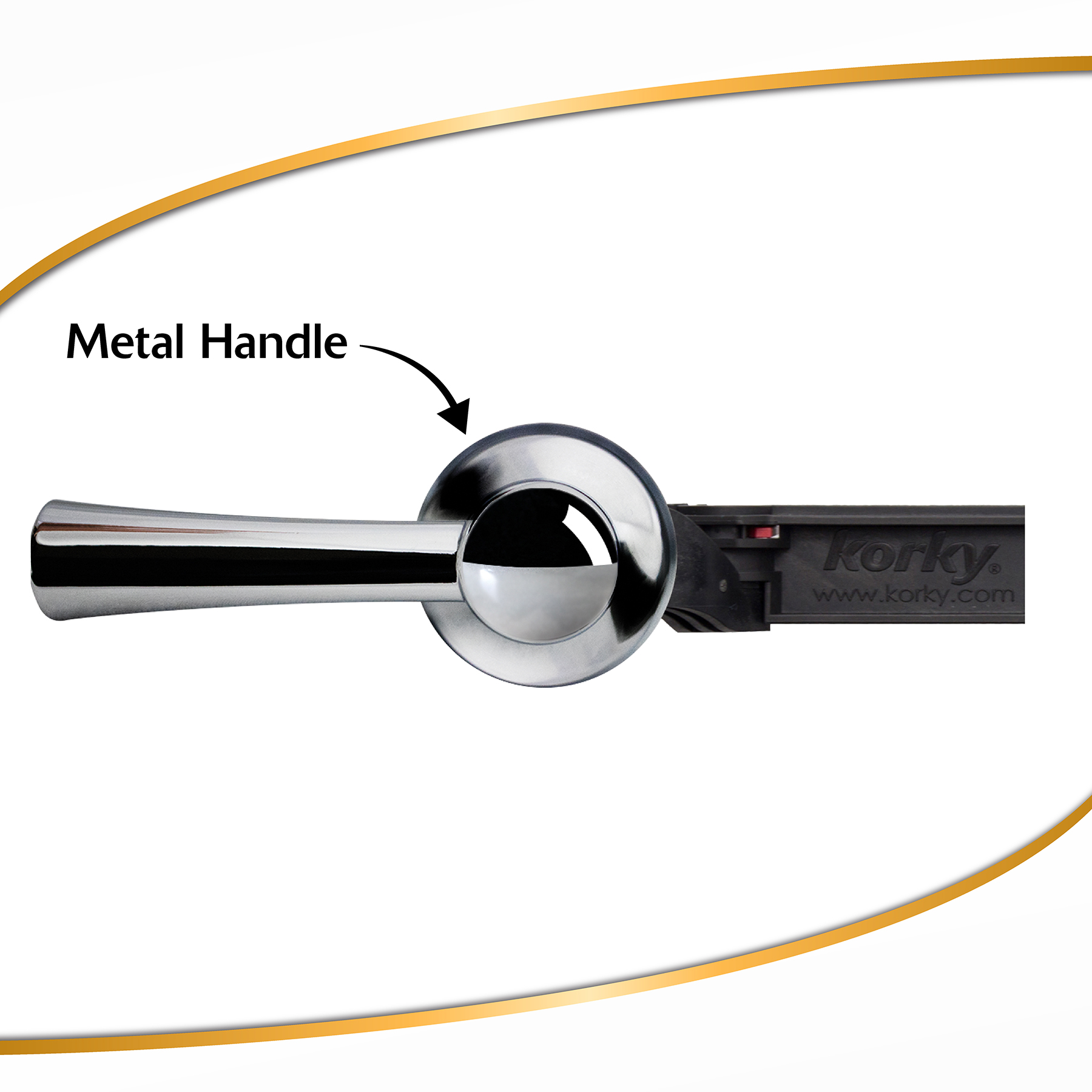 Metal Chrome flush handle