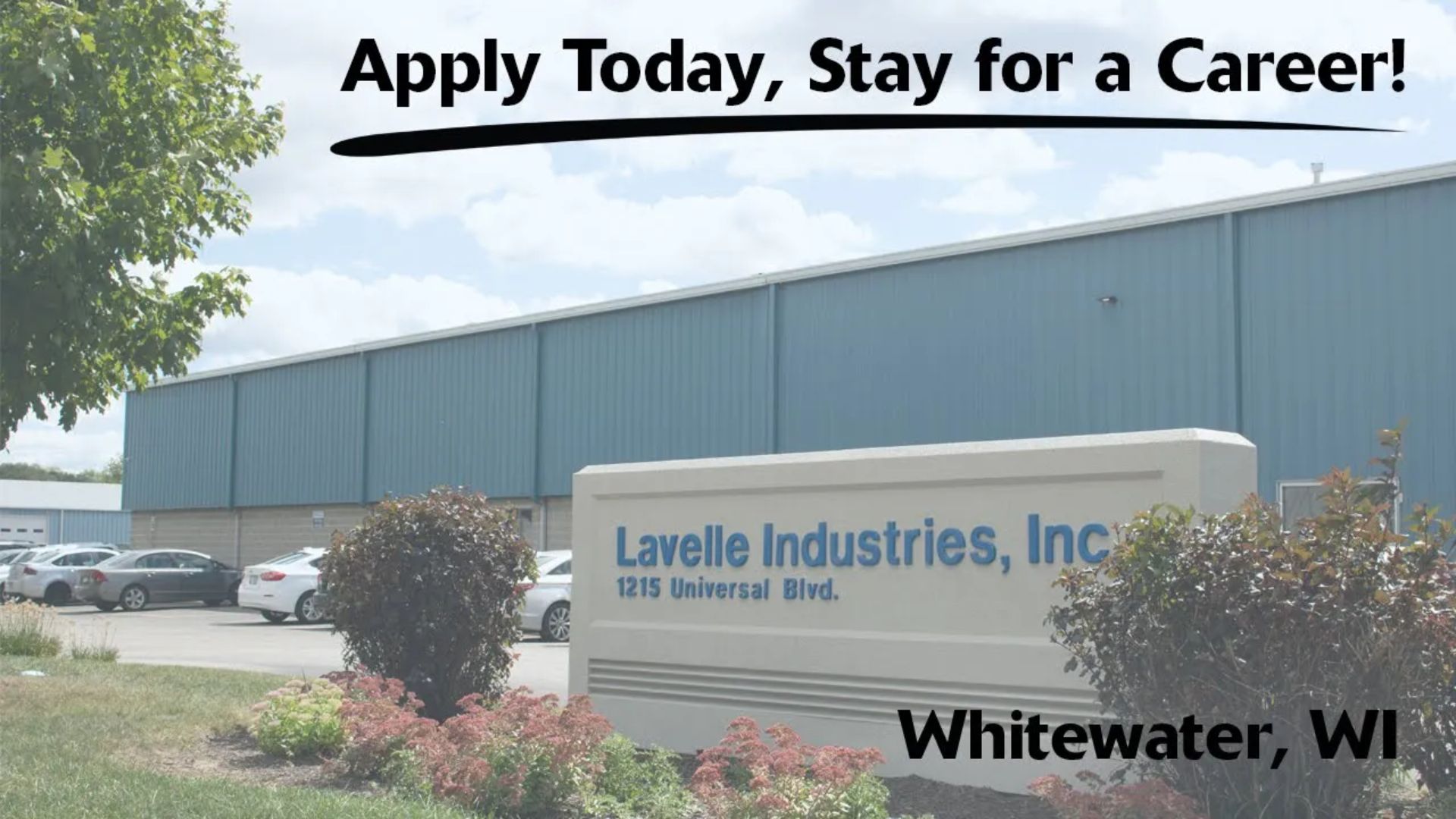 Join the Team - Lavelle Industries, Whitewater, WI