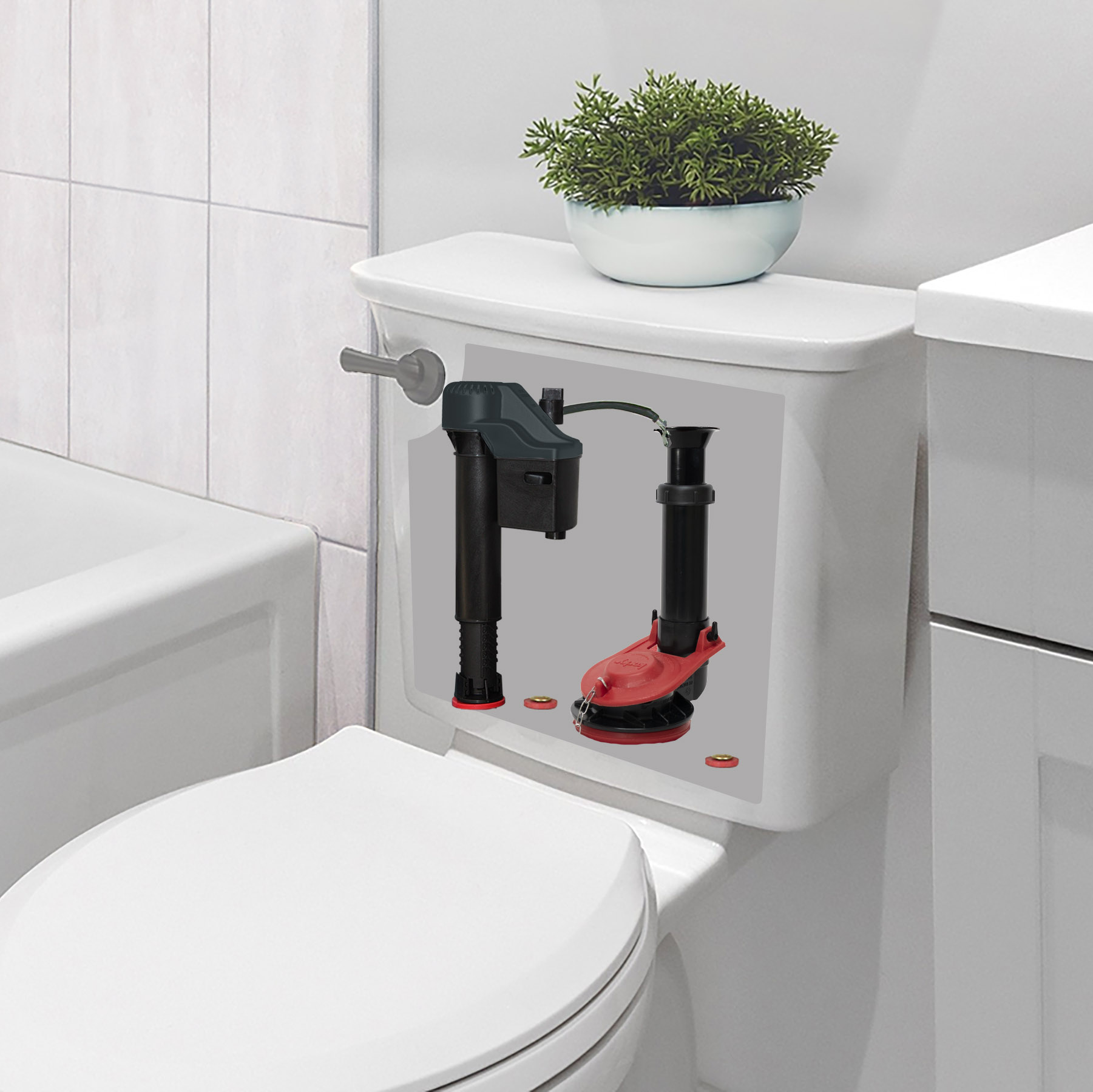 4010X Toilet Repair kit in toilet tank