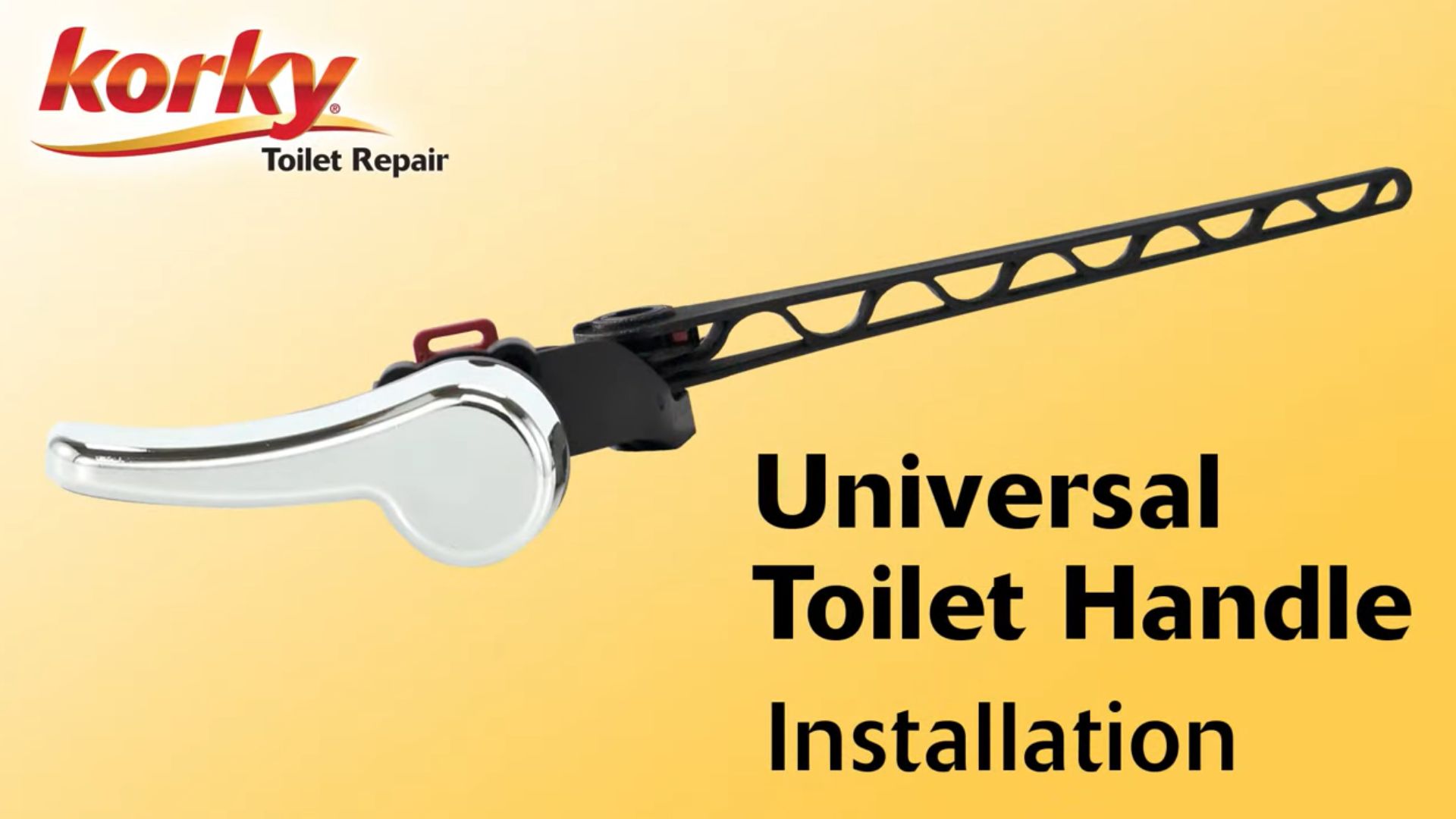 Universal toilet handle installation video
