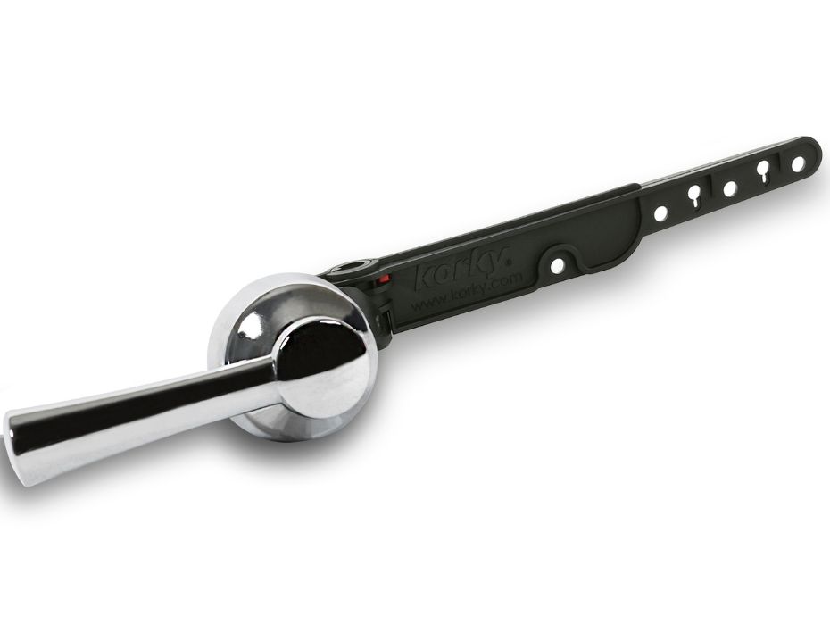 chrome simple style toilet handle and lever