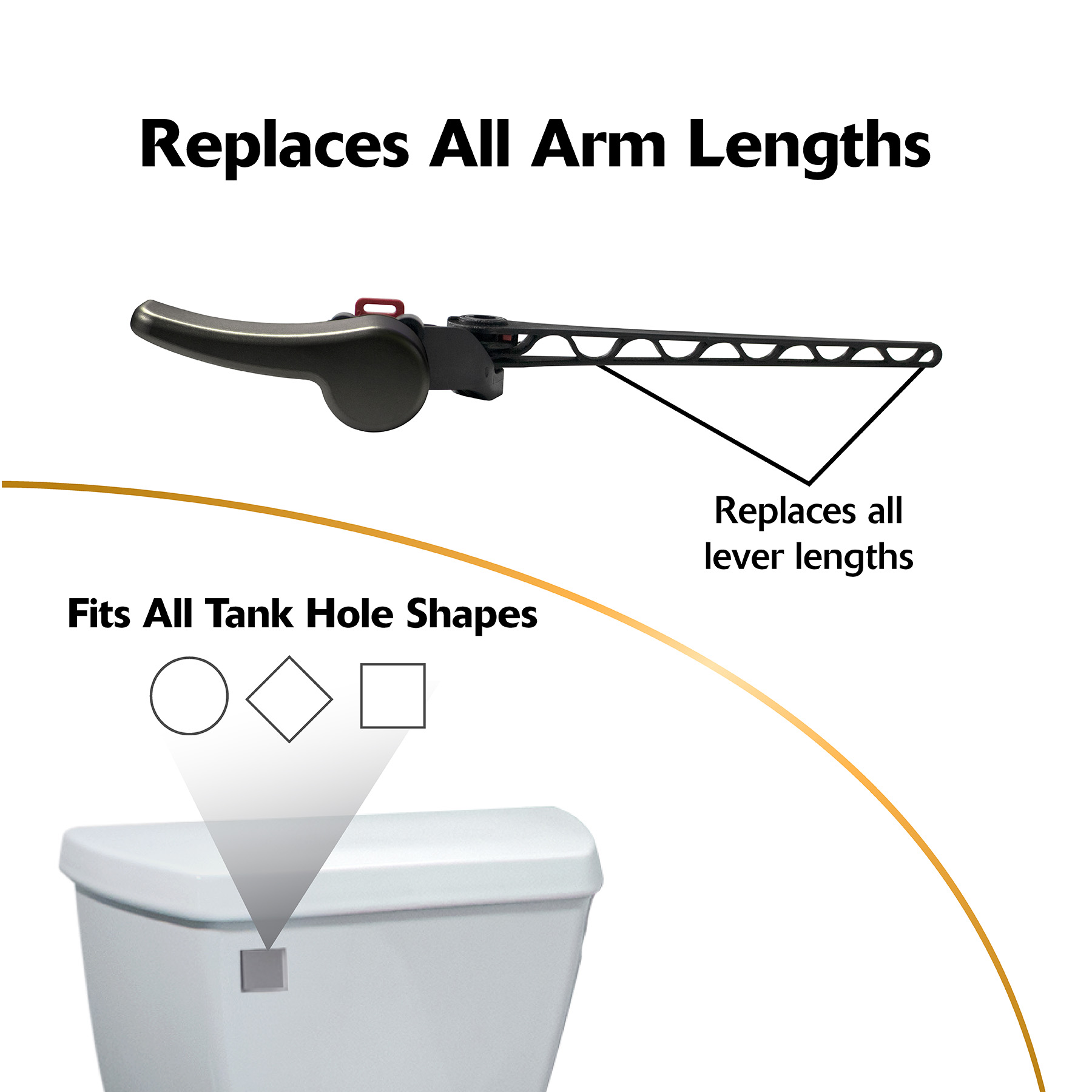 replaces all arm lengths and tank hole shapes