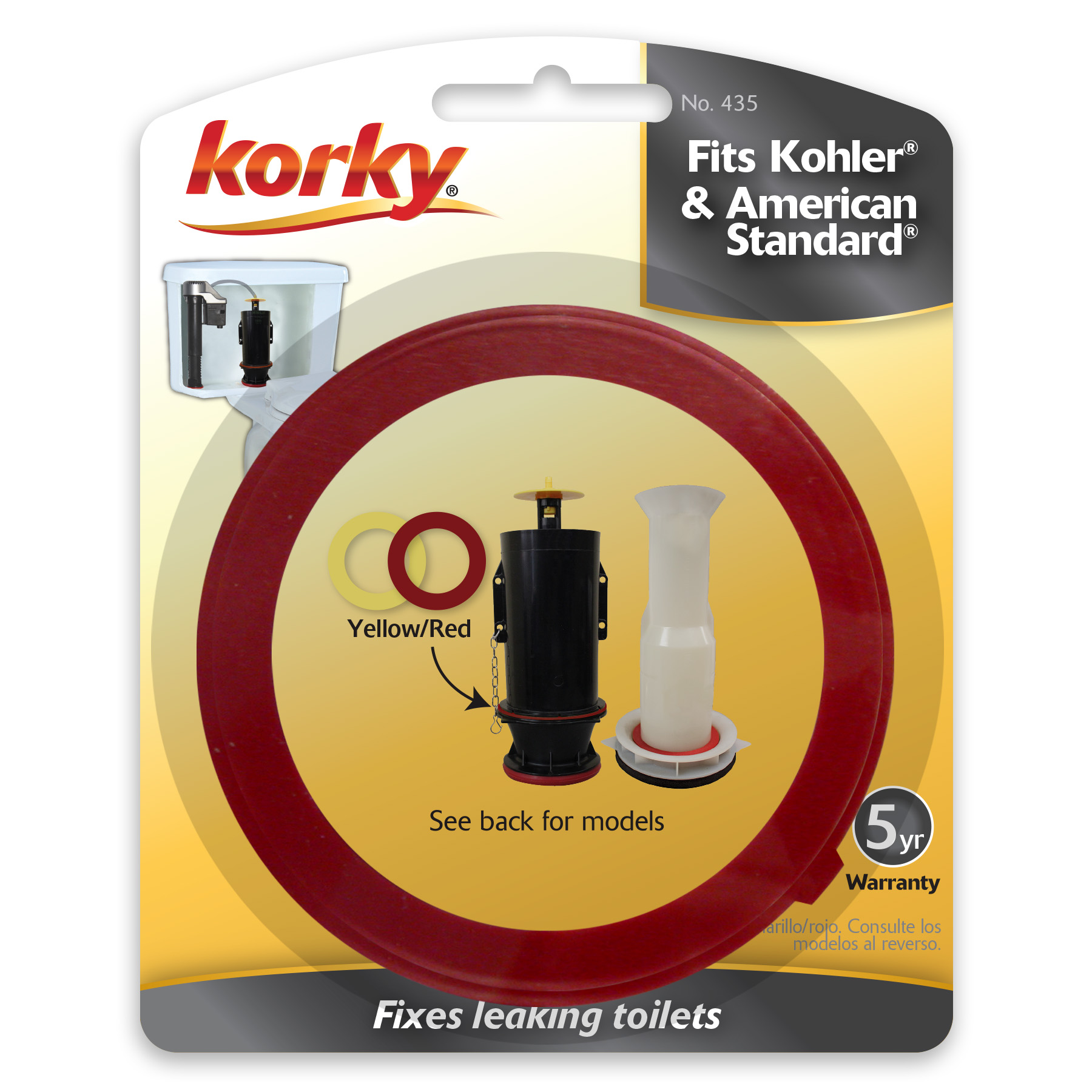 Kohler Flush Valve Seal Yellow Rubber