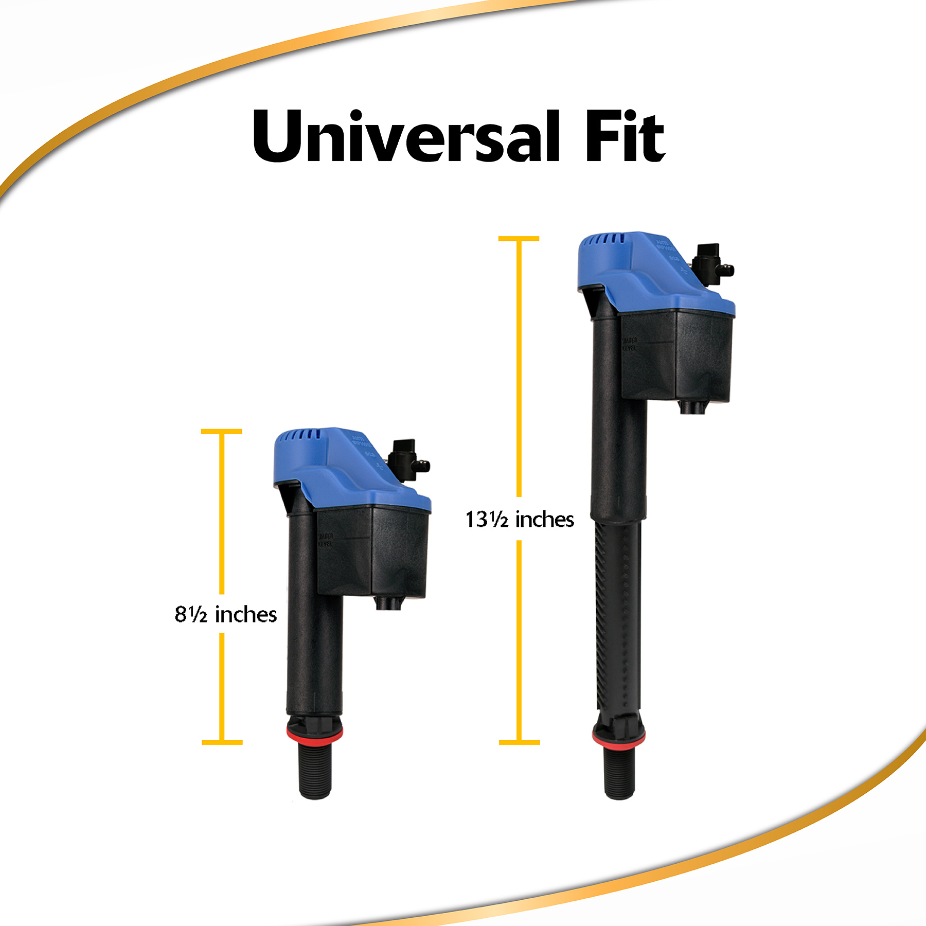 genuine toto fill valve height dimensions