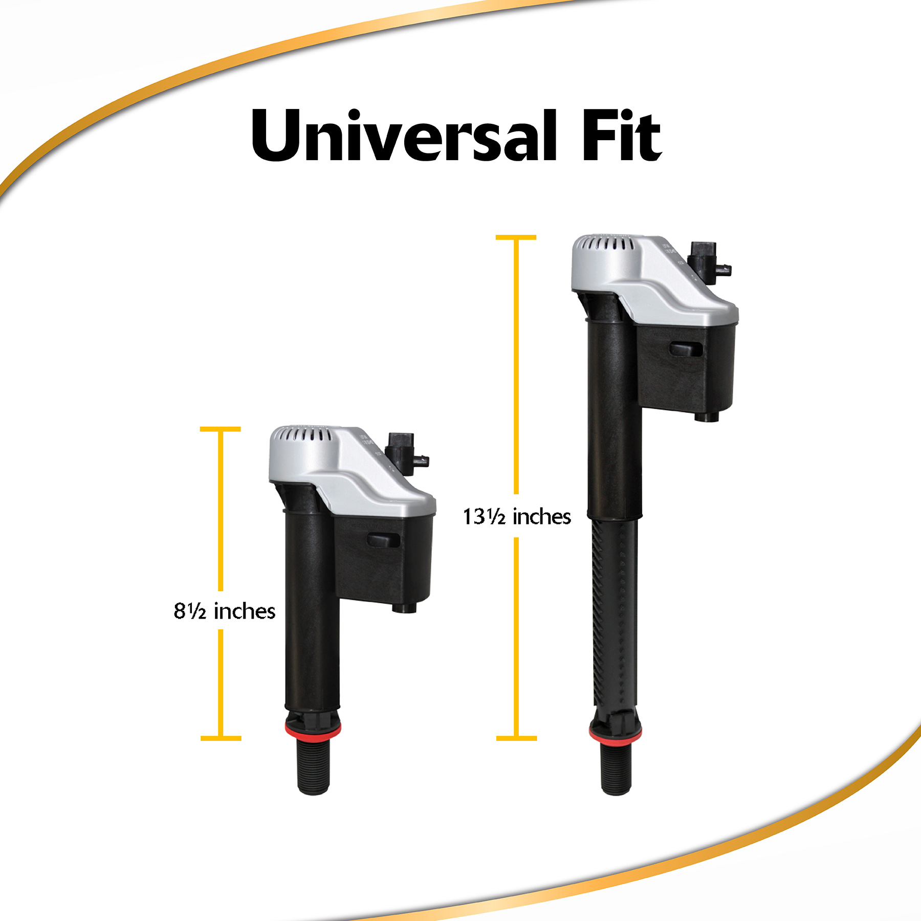fill valve height dimensions