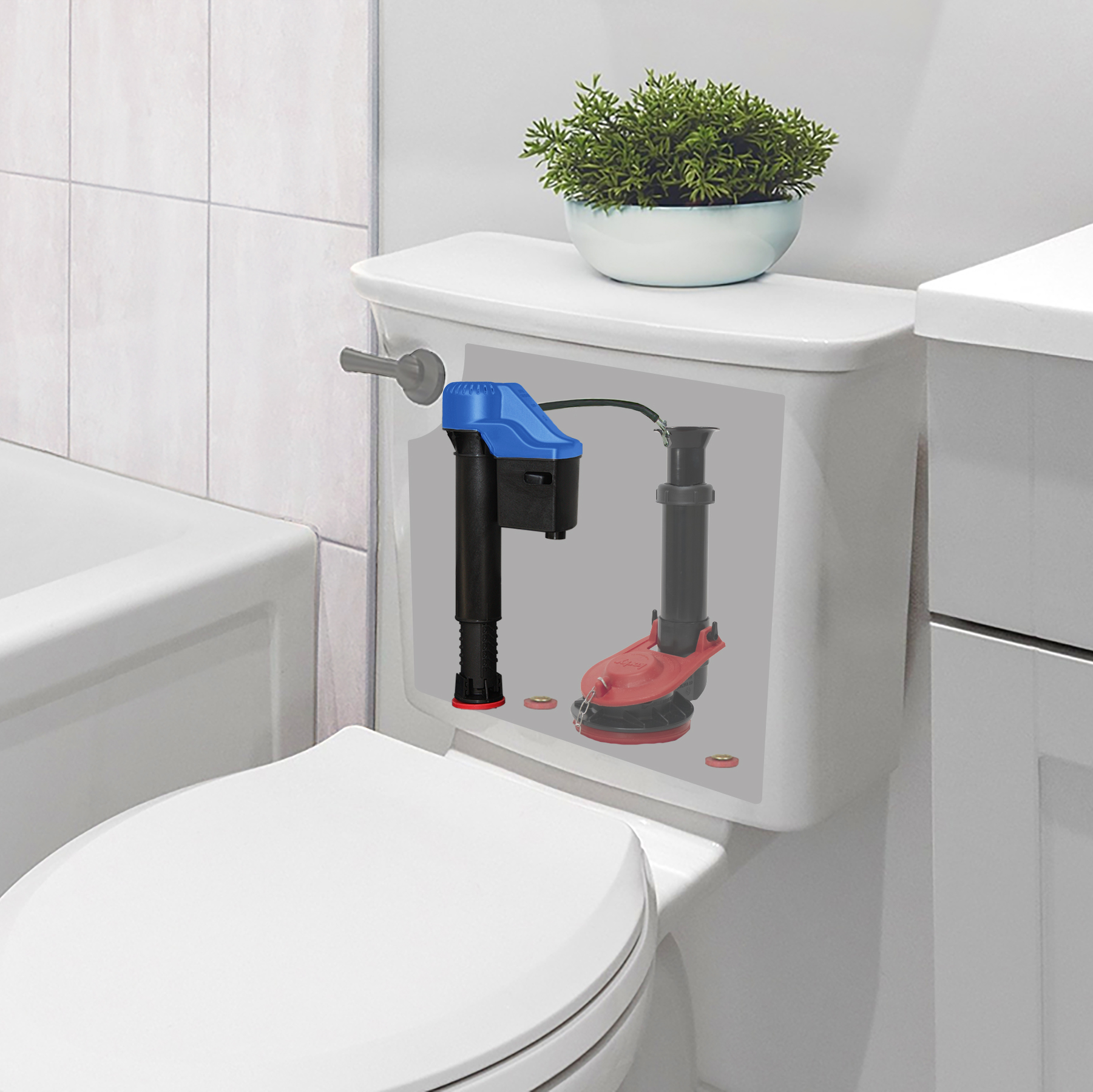 fits toto fill valve inside of a toilet tank