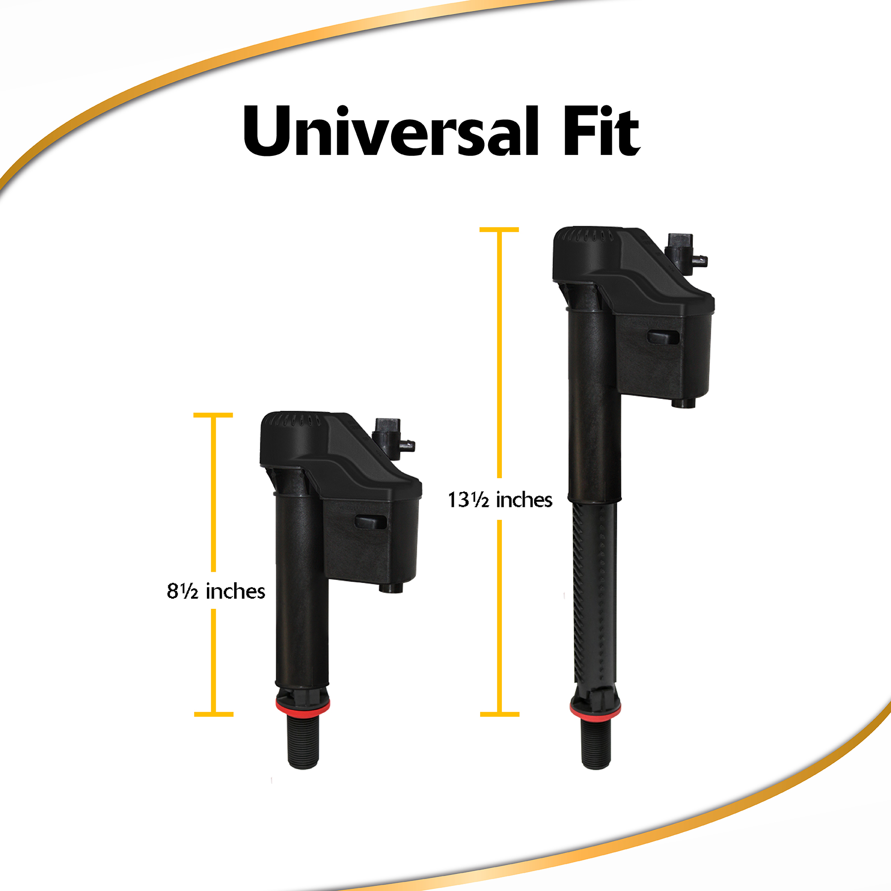 fill valve height dimensions