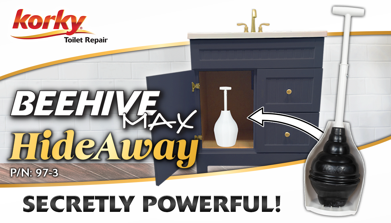 Beehive Max Hideaway Toilet Plunger & Holder video thumbnail