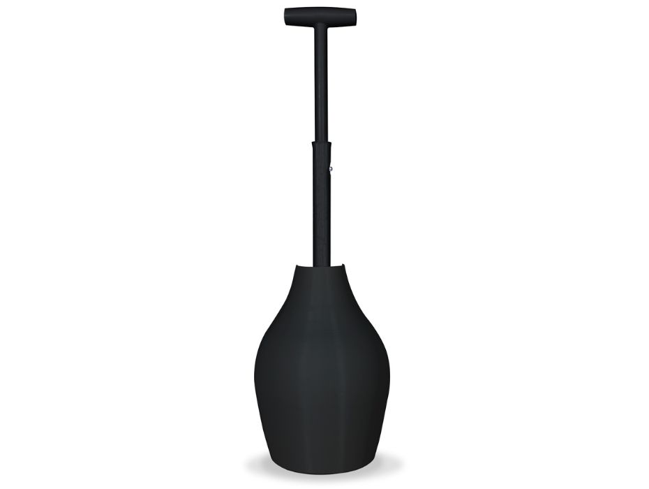 black beehive max hideaway toilet plunger and holder