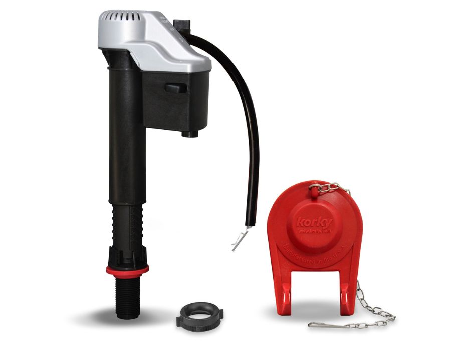 toilet fill valve and standard 2 inch flapper