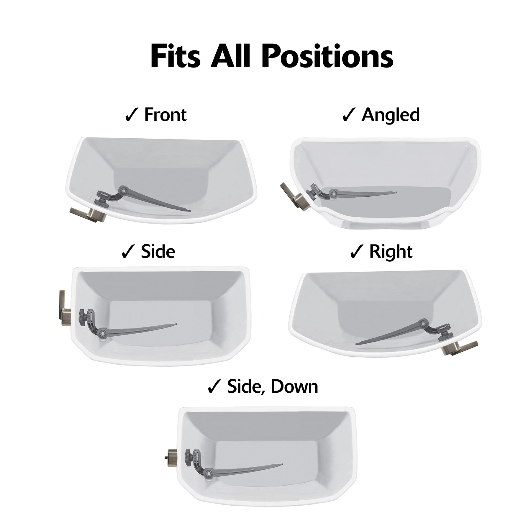 strongarm toilet levers fit all positions