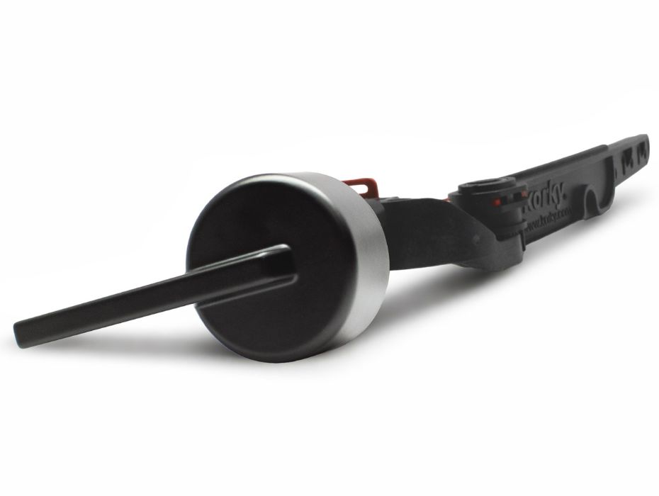 matte black contemporary style strongarm toilet handle and lever