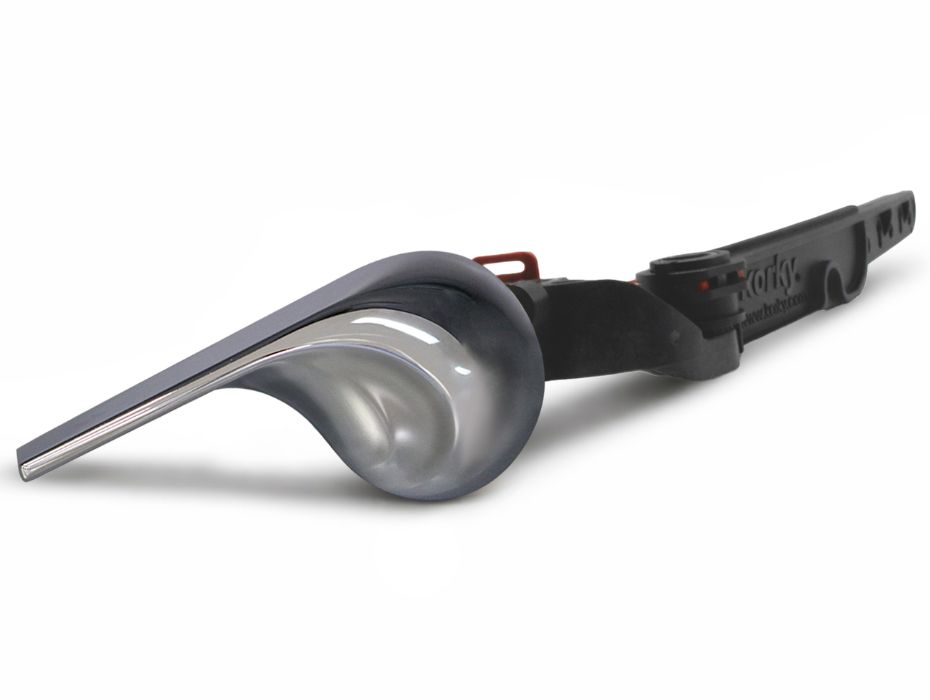 chrome wave style strongarm toilet handle and lever