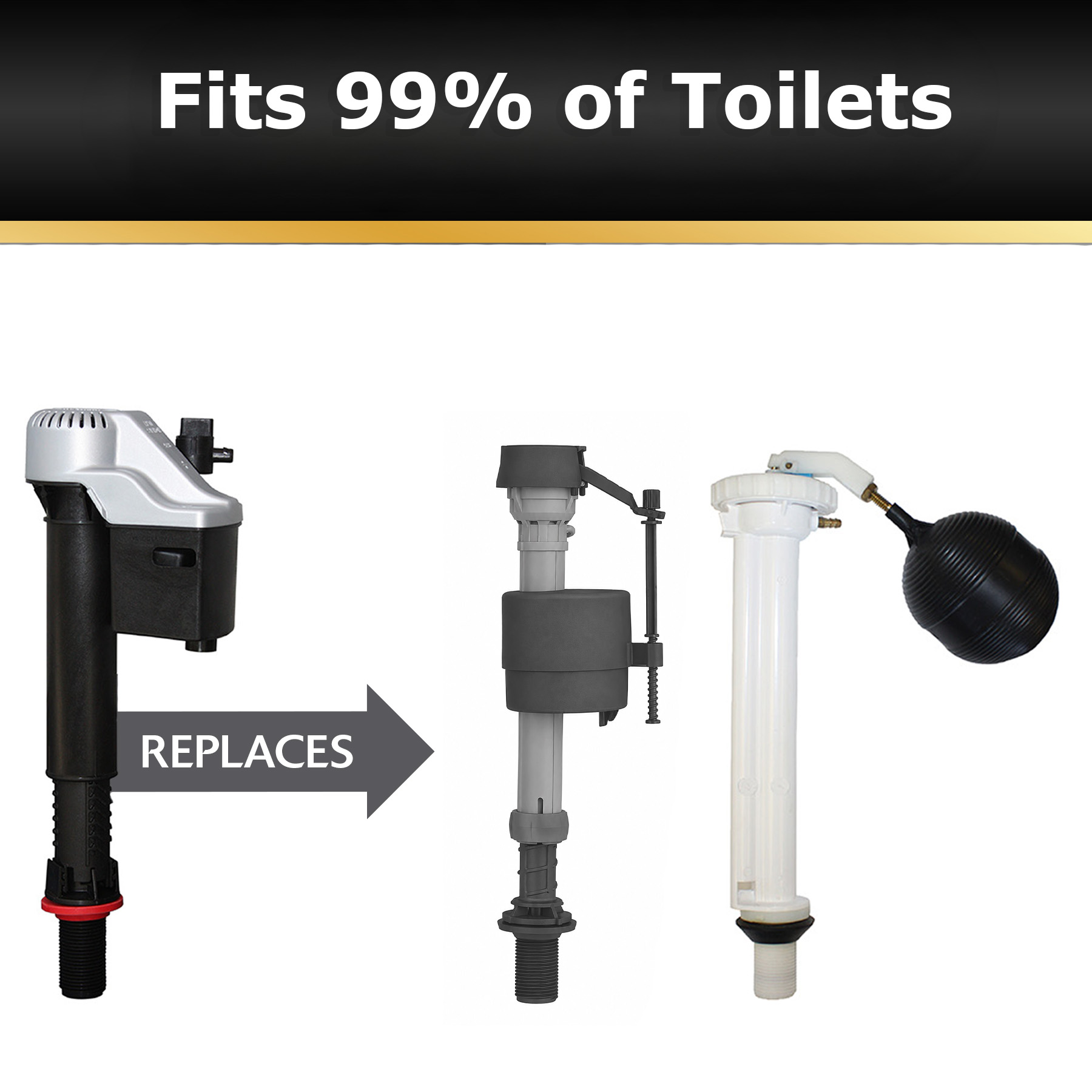 fits 99 percent of toilets