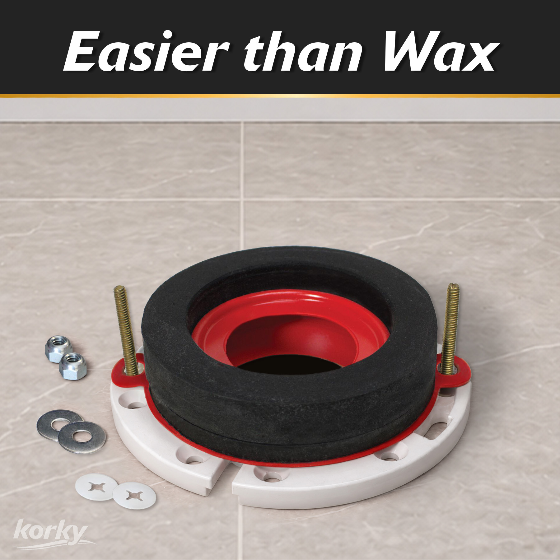 the waxfree seal is easier than wax rings
