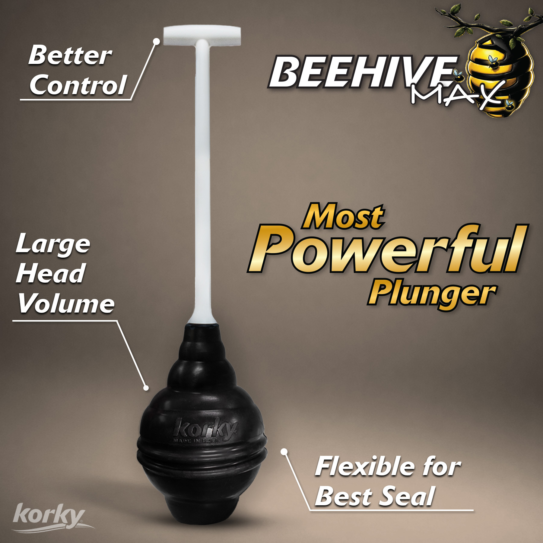 the beehive max is the most powerful plunger