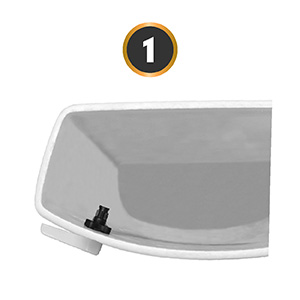 mount toilet handle