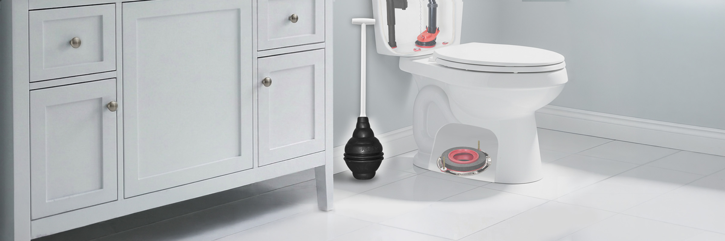 this image shows what a toilet plunger looks like
