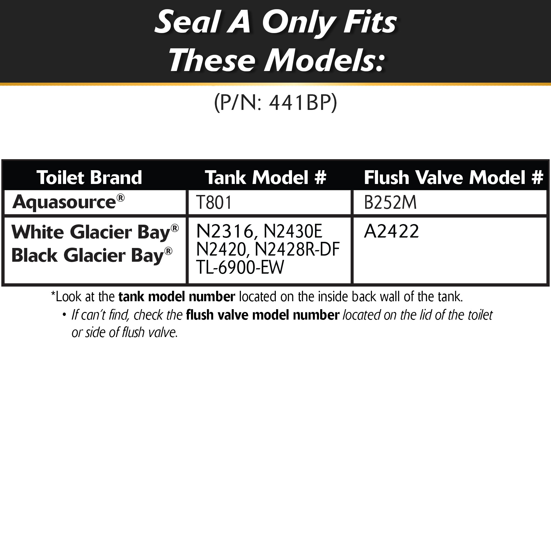 Seal A Only Fits