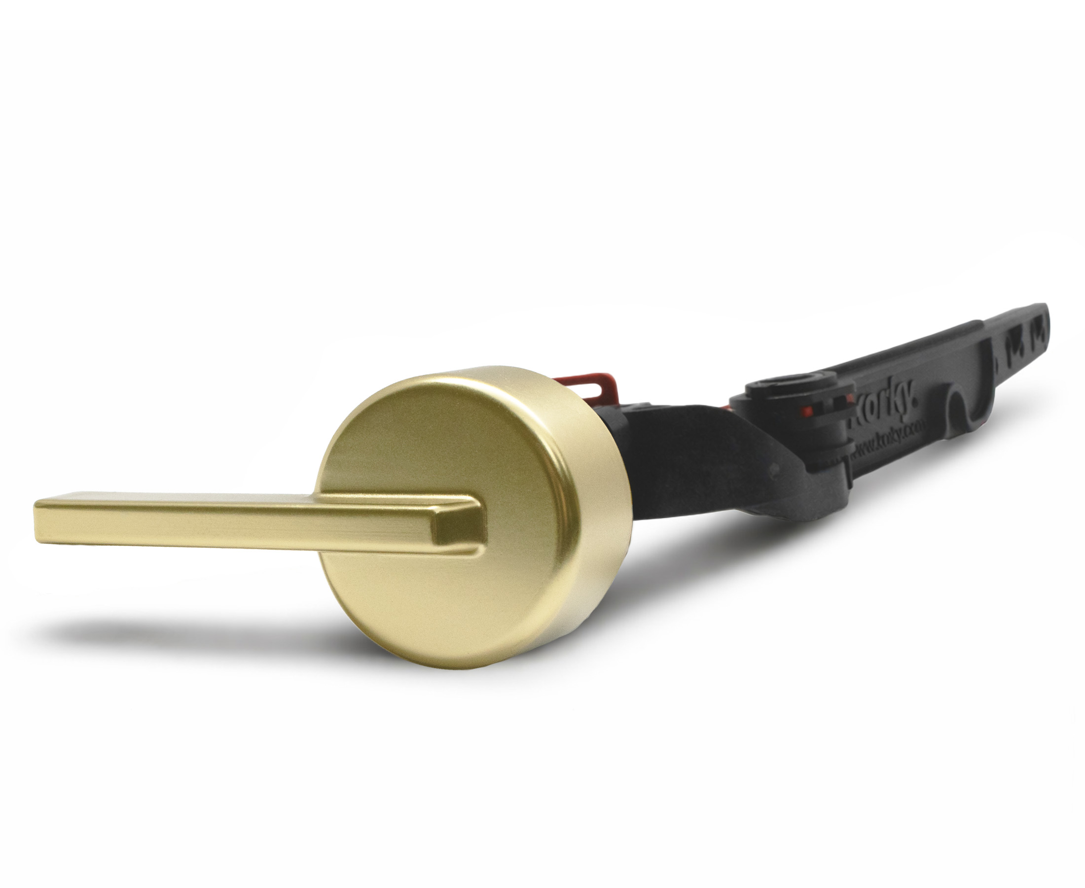brushed gold toilet handle 