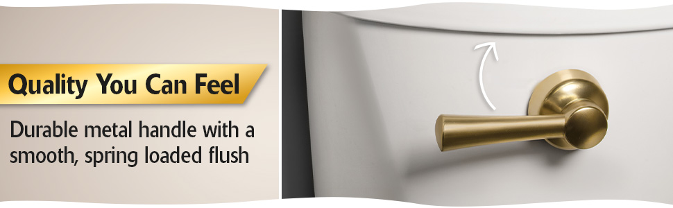 durable metal handle flush quality